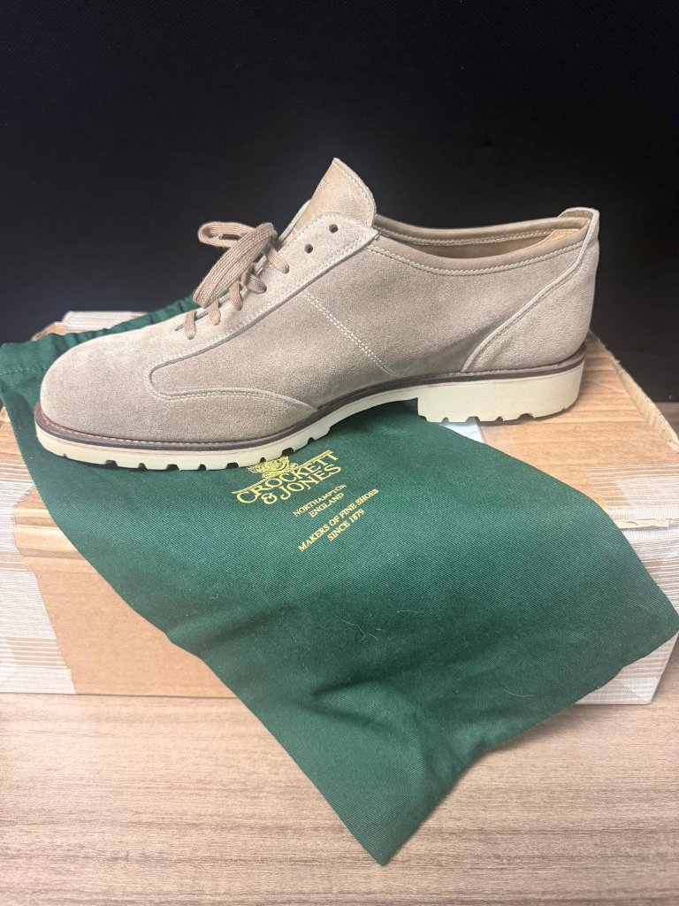 Crockett & Jones Suede Lace-Up Shoes — image 3 of 4